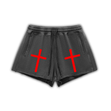 the [CROSS] crop shorts