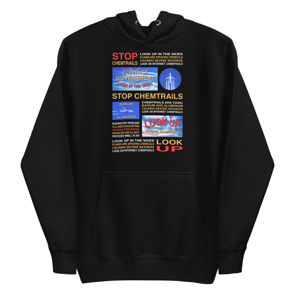 the [CHEMTRAILS] hoodie
