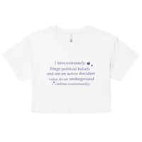 the [DISSIDENT] crop top