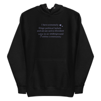 the [DISSIDENT] hoodie